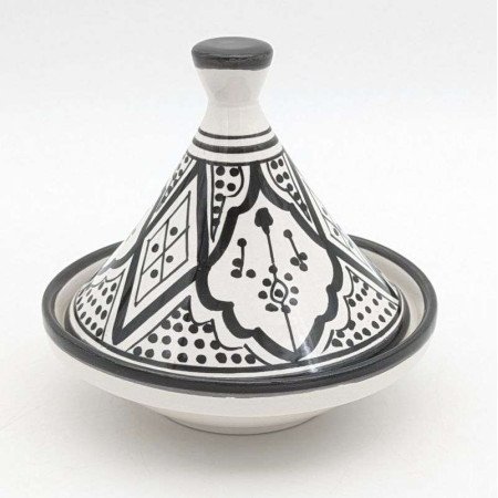 Mellan Tagine mönstrad -Svart