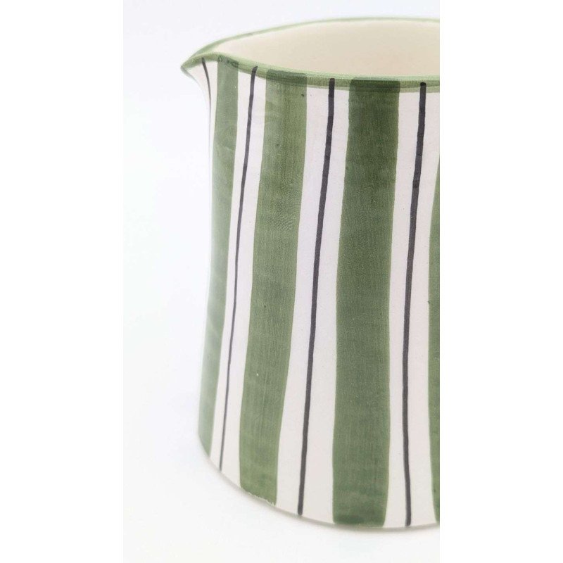 Kanna 12cm -Randig Grön lin