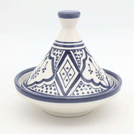 Mellan Tagine mönstrad -Blå