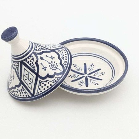 Mellan Tagine mönstrad -Blå