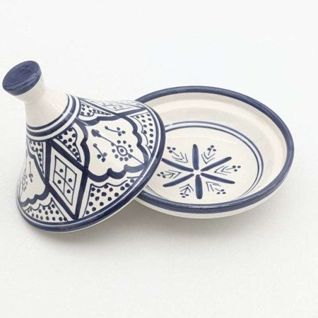 Mellan Tagine mönstrad -Blå Mellan Tagine mönstrad -Blå