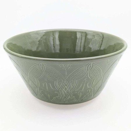 Marockanskt Handfat -Grave Grön