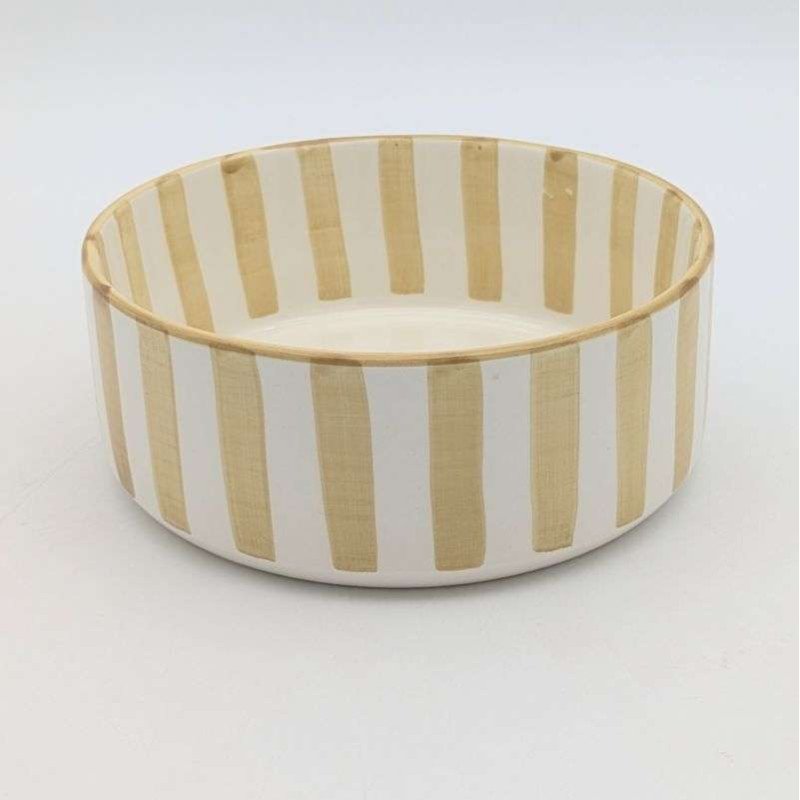 Rund djup skål Sand-Ø12,15,18,26cm