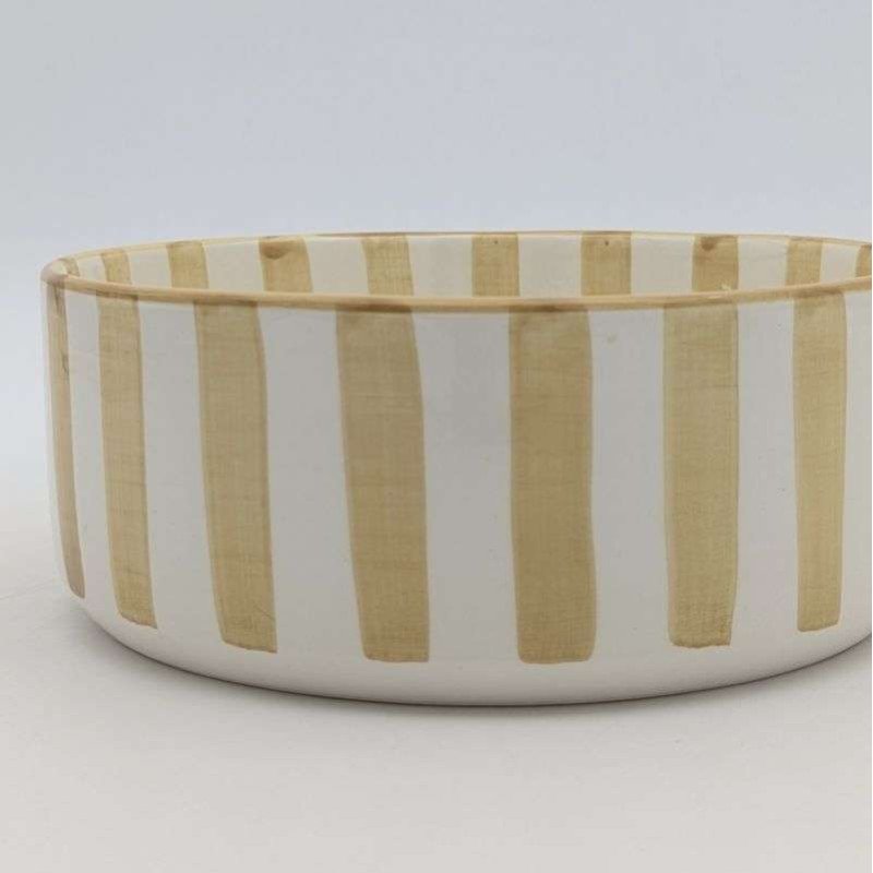 Rund djup skål Sand-Ø12,15,18,26cm