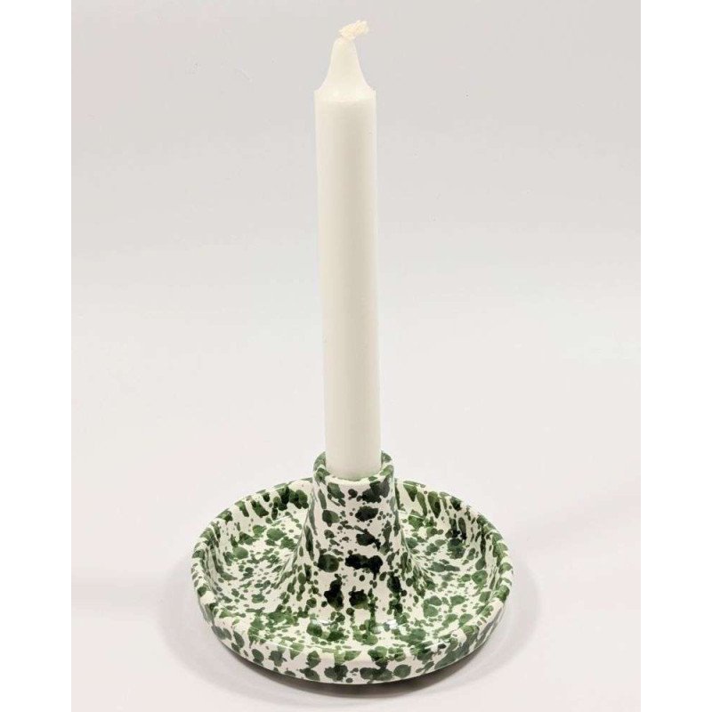 Ljusstake stänkmönster-Grön