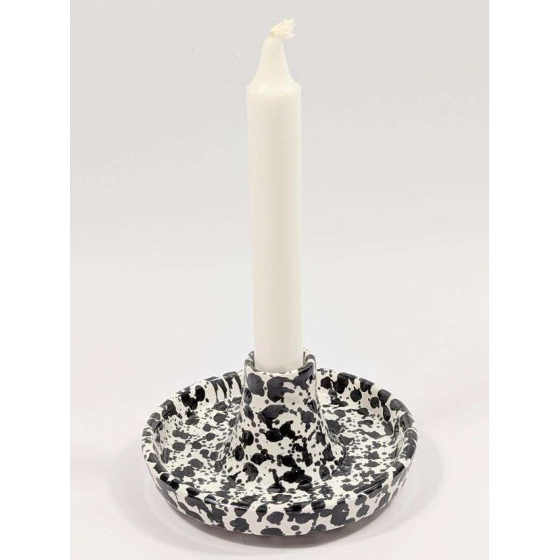 Ljusstake stänkmönster-Svart