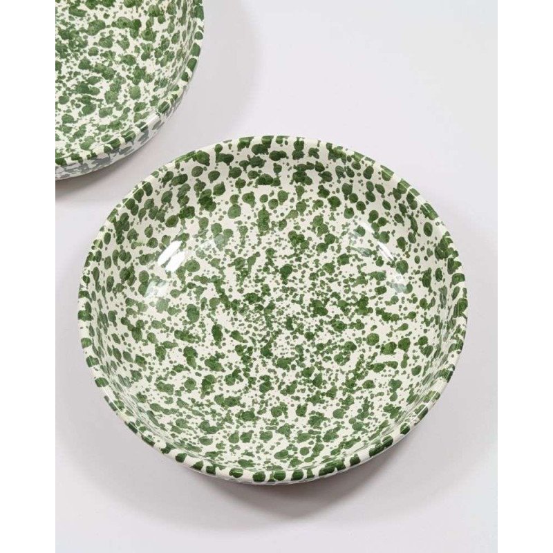 Keramikfat Grönprickig