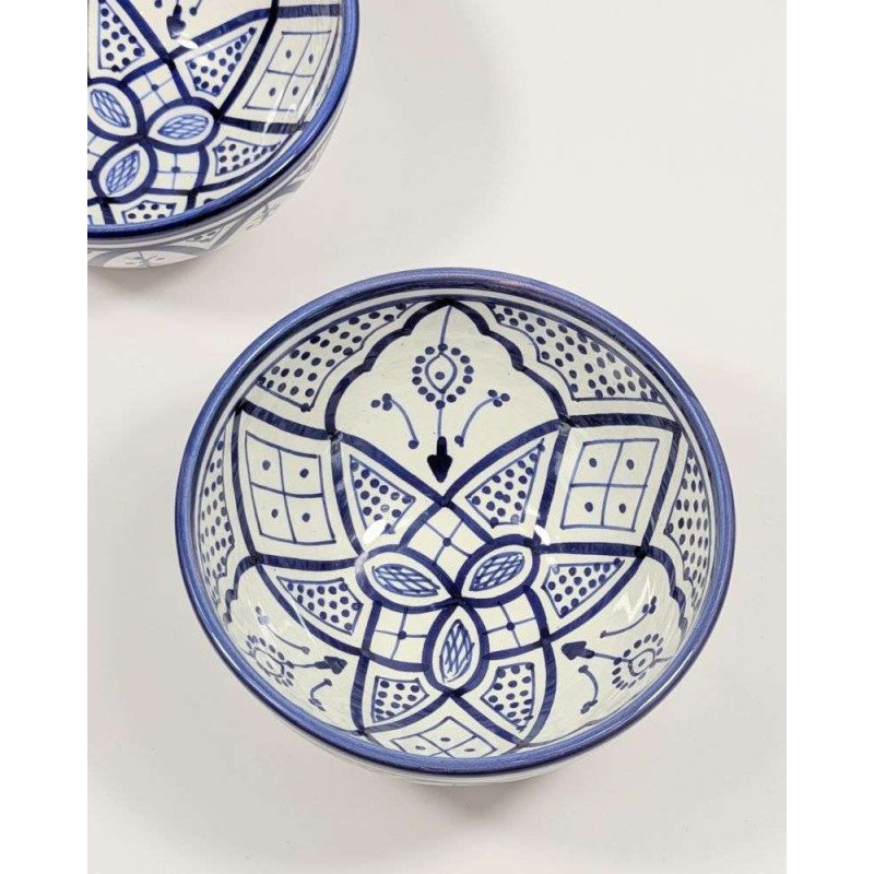 Keramik Skål Blå Vit -Ø12-16-20cm