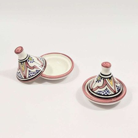 Tagine mönstrad -Hallonrosa 8cm