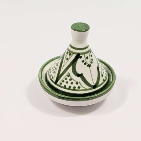 Mellan Tagine mönstrad -Grön 8cm