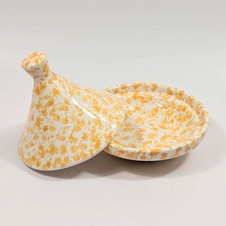 Tagine Keramik Stänkmönster Orange 15cm