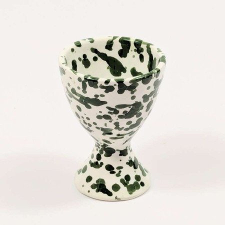 Äggkopp stänkmönster- Grön