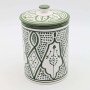 Keramikburk i Grön&vit -Stor Keramikburk i Grön&vit -Stor
