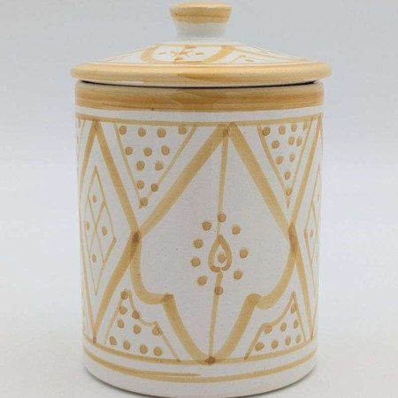 Keramikburk  Solgul -Liten