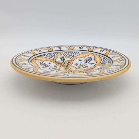 Keramik Assiett -Solgul Ø22cm