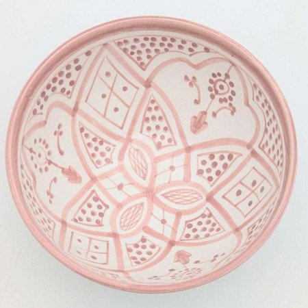 Keramikskål Rosa & Vit -12,15,20cm Keramikskål Rosa & Vit -12,15,20cm