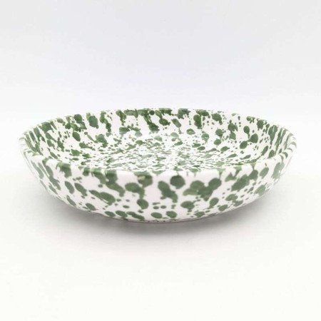 Keramikfat Grönprickig Keramikfat Grönprickig