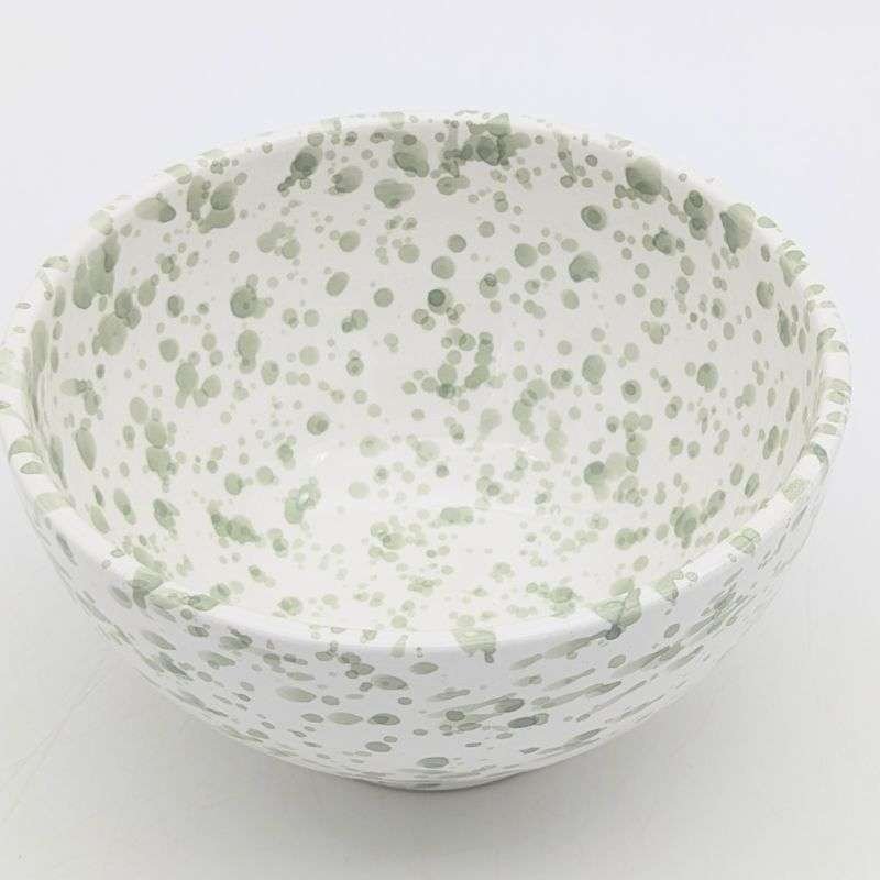 Keramik Skål Prickig Pistachio -Ø12-16-20cm Keramik Skål Prickig Pistachio -Ø12-16-20cm