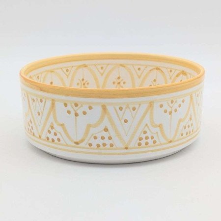 cylinder Keramikskål solgul 12,15,18,20cm
