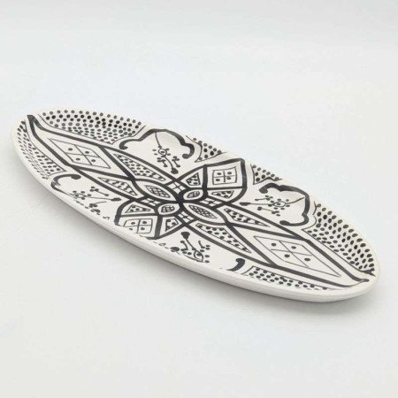 Ovalt Fat Svartvitt Ovalt Fat Svartvitt