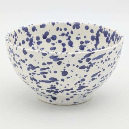 Keramik Skål Prickig Blå -Ø12-16-20cm Keramik Skål Prickig Blå -Ø12-16-20cm
