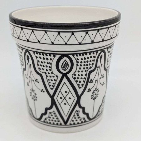 Keramik kruka Ø22 cm -Klassisk Svart