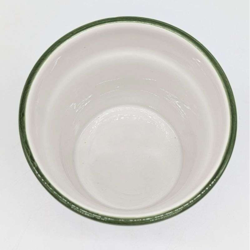 Keramik kruka stor Ø22 cm -Klassisk Grön