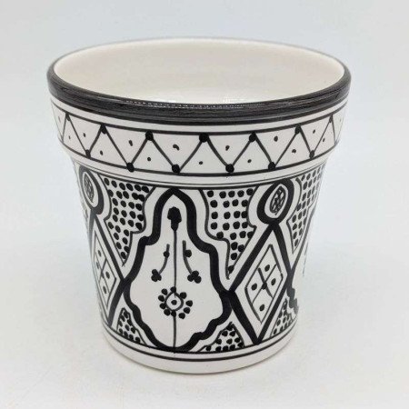 Keramik kruka Ø13,5 cm -Klassisk Svart Keramik kruka Ø13,5 cm -Klassisk Svart