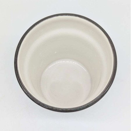 Keramik kruka Ø13,5 cm -Klassisk Svart