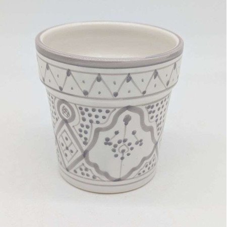 Keramik kruka Ø13,5 cm -Klassisk Grå