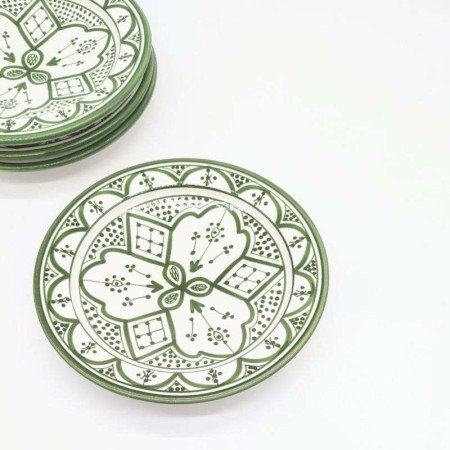 Assiett Ø22cm -Grönvit