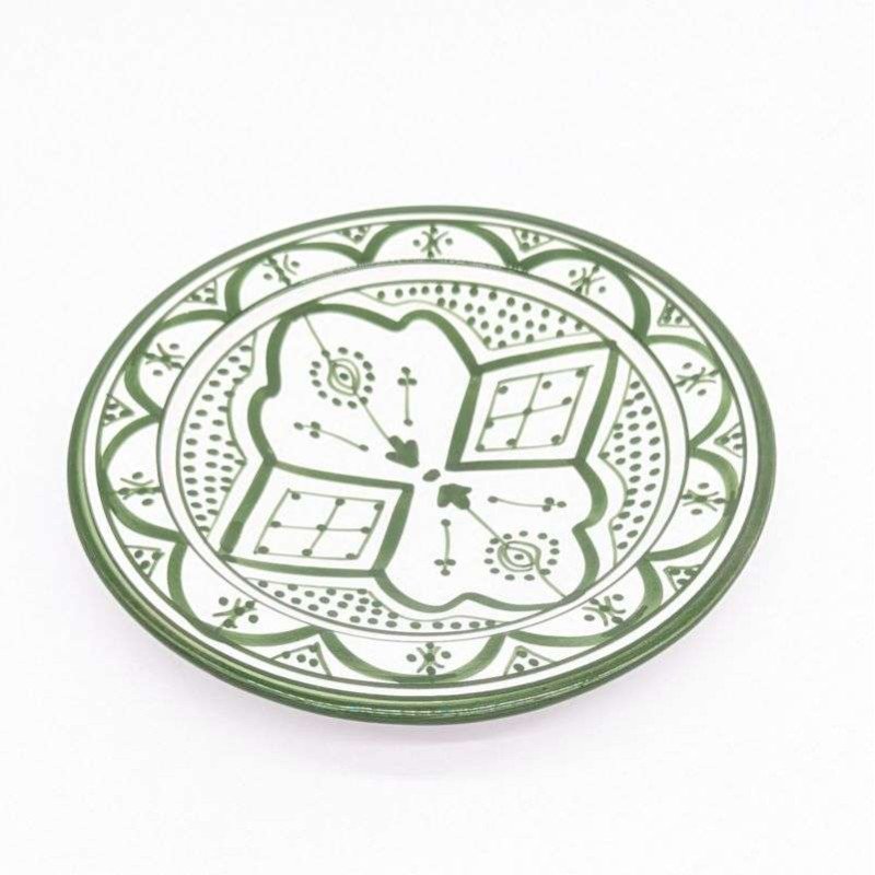 Assiett Ø22cm -Grönvit