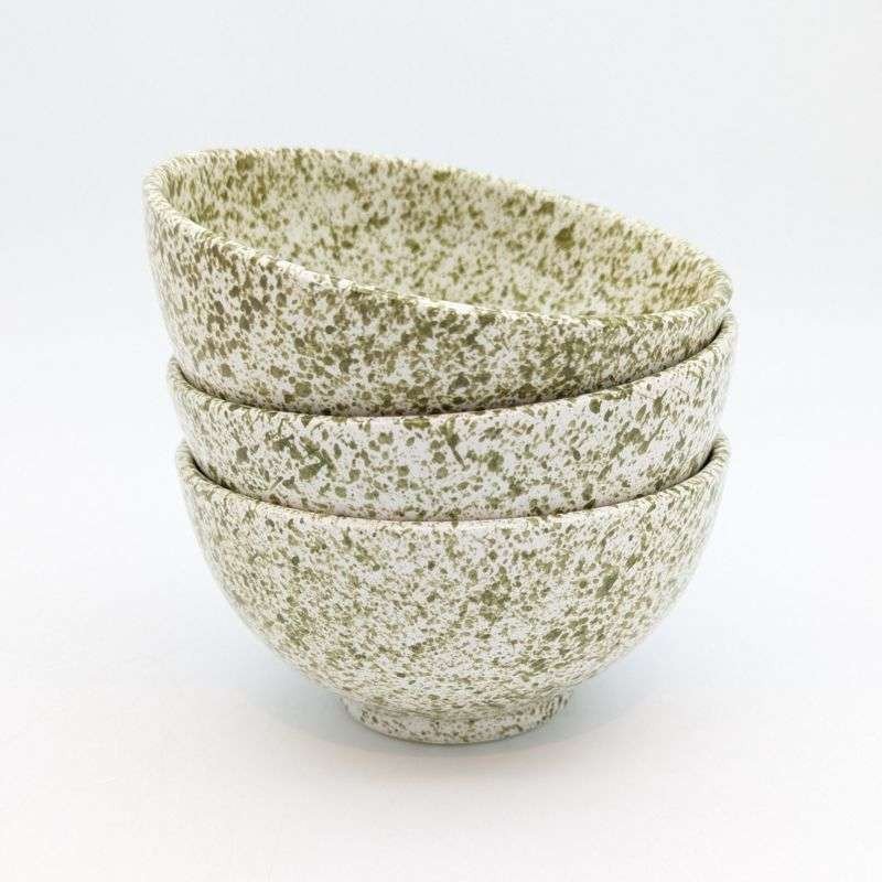 Keramik Skål Prickig Grön -Ø16cm Keramik Skål Prickig Grön -Ø16cm