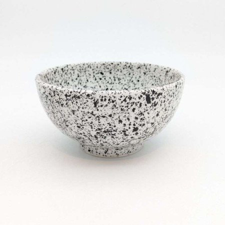 Keramik Skål Prickig Svart -Ø16cm Keramik Skål Prickig Svart -Ø16cm