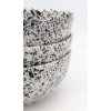 Keramik Skål Prickig Svart -Ø16cm