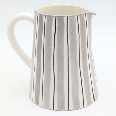 Kanna -Randig Grå lin