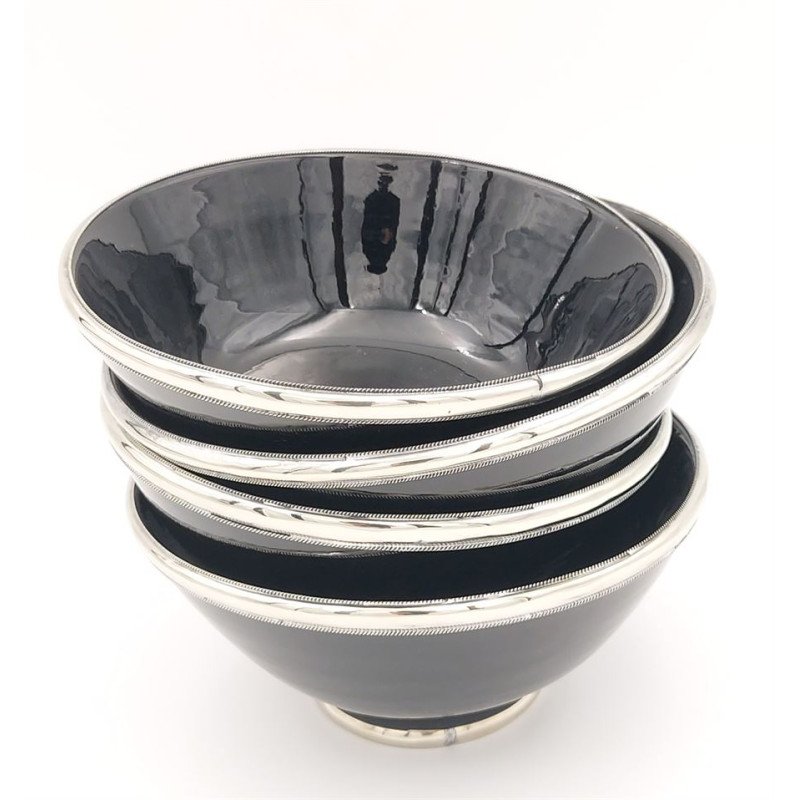 Silverkant skål