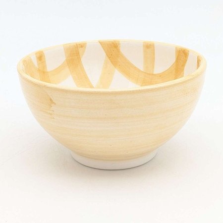 Keramik Skål nät Gul -Ø16cm Keramik Skål nät Gul -Ø16cm