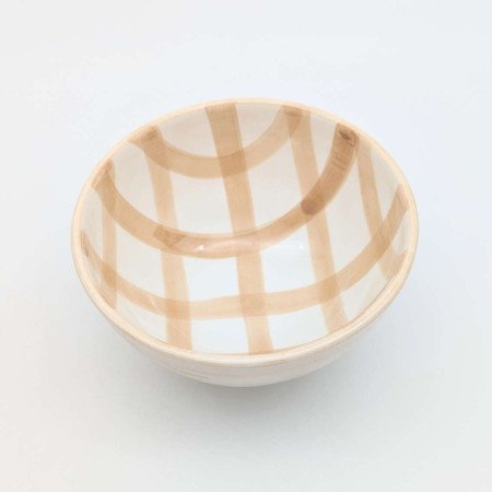 Keramik Skål nät Beige -Ø16cm Keramik Skål nät Beige -Ø16cm