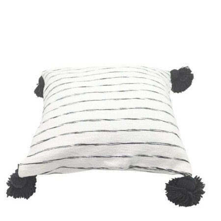 kuddfodral -Randig svart kuddfodral -Randig svart