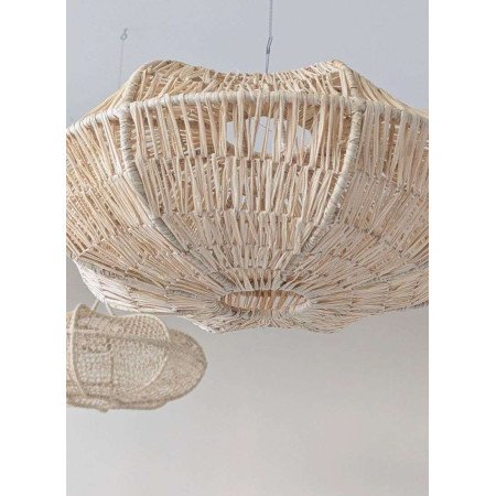Taklampa i raffia Ø45 cm