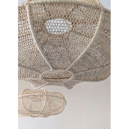 Taklampa i raffia Ø45 cm