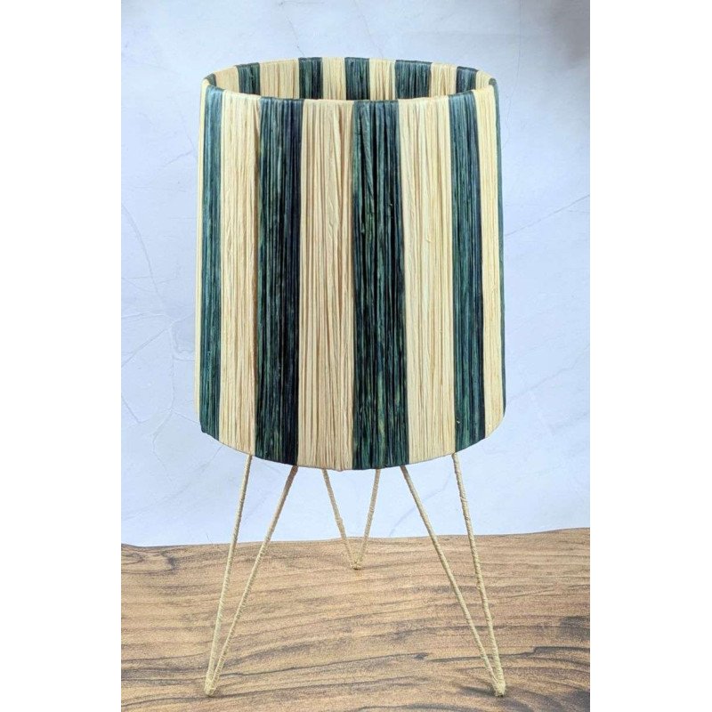 Bordslampa Randig  -Grön