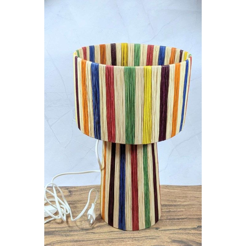 Bordslampa Randig  -Multi