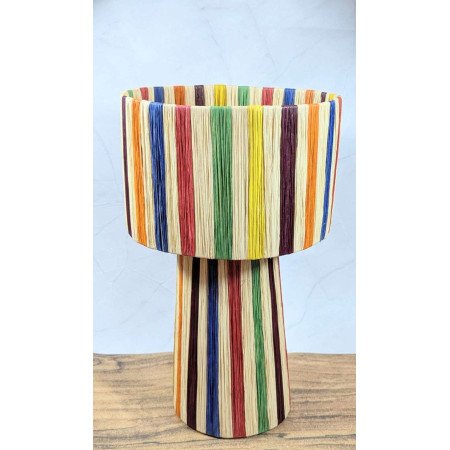 Bordslampa Randig  -Multi