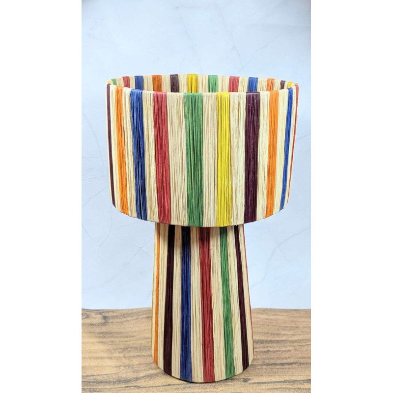 Bordslampa Randig  -Multi