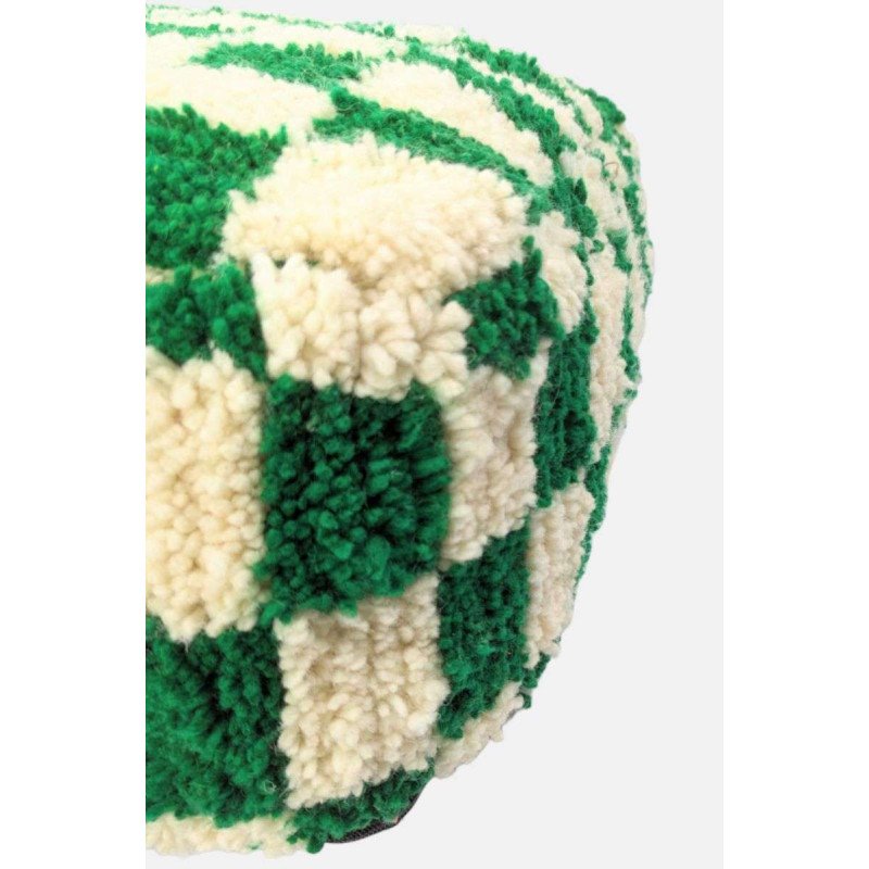 Sittpuff - Marockansk Schackrutig Grön