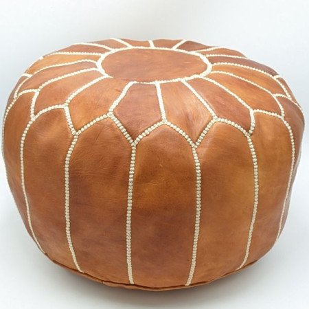 Sittpuff - Marockansk Läderpuff Cognac Sittpuff - Marockansk Läderpuff Cognac