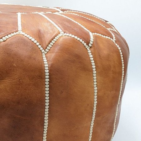Sittpuff - Marockansk Läderpuff Cognac Sittpuff - Marockansk Läderpuff Cognac