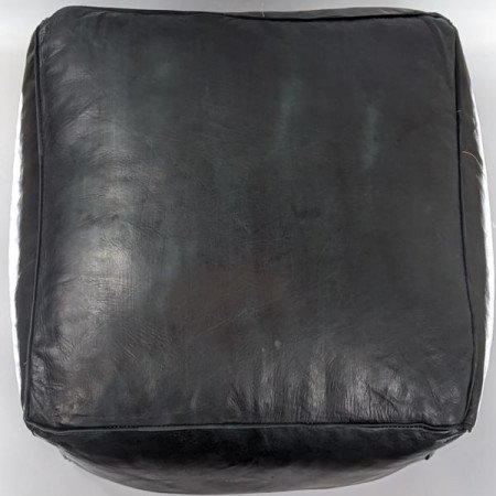 Sittpuff -Marockansk läderpuff Fyrkantig -Svart Sittpuff -Marockansk läderpuff Fyrkantig -Svart